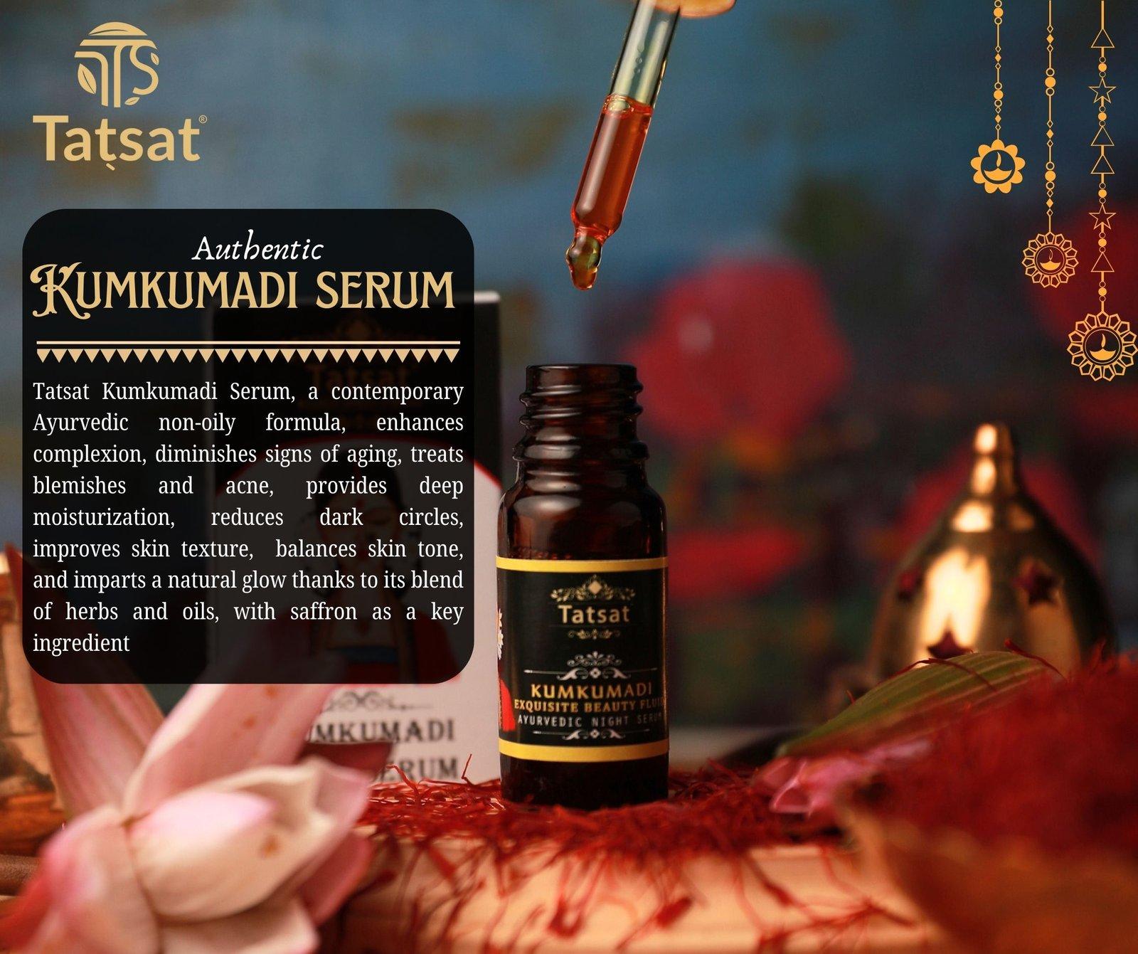 Tatsat Kumkumadi Exquisite Face glow Serum 3