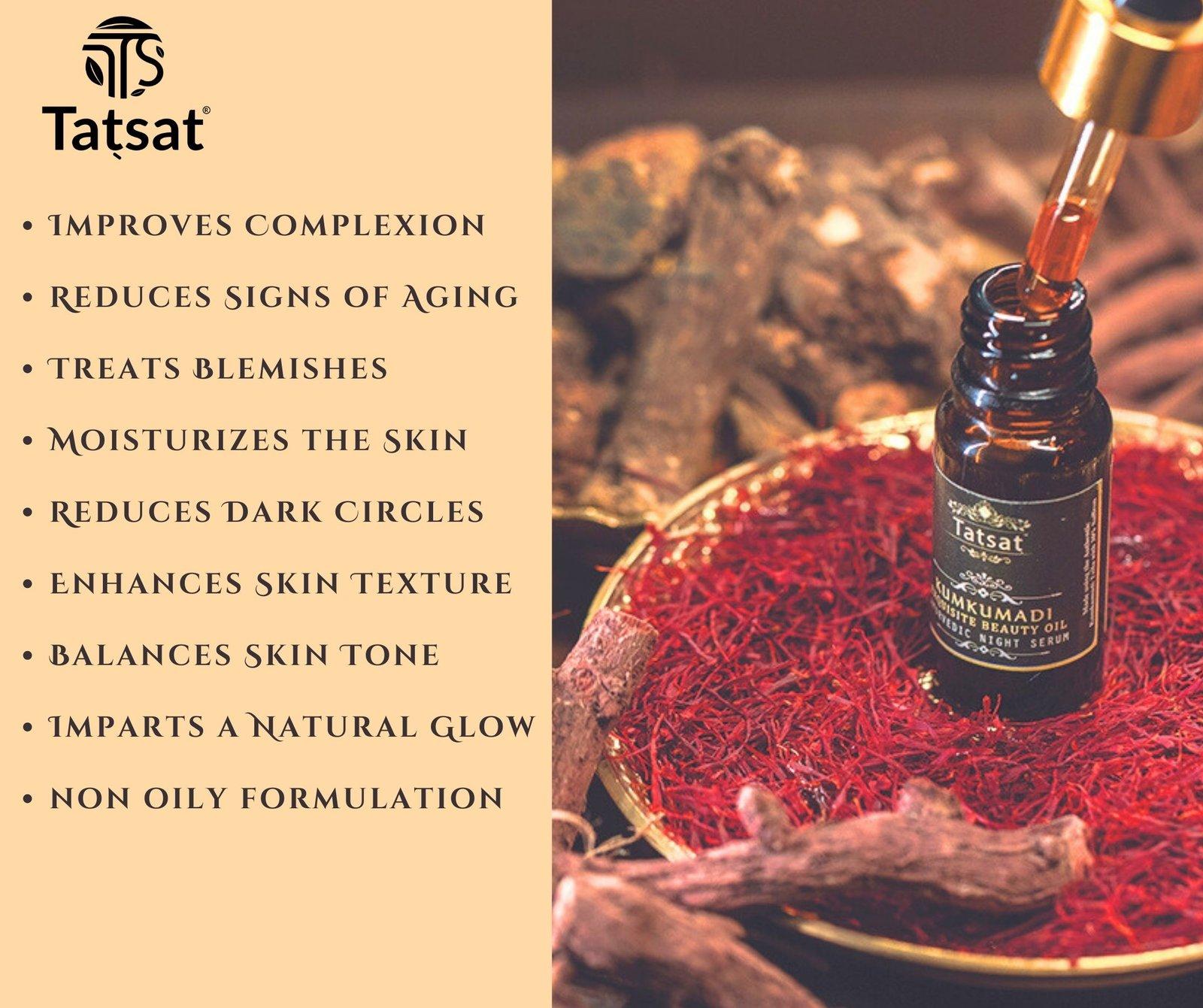 Tatsat Kumkumadi Exquisite Face glow Serum 8