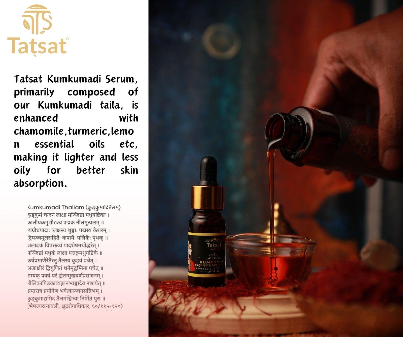Tatsat Kumkumadi Exquisite Face glow Serum 10