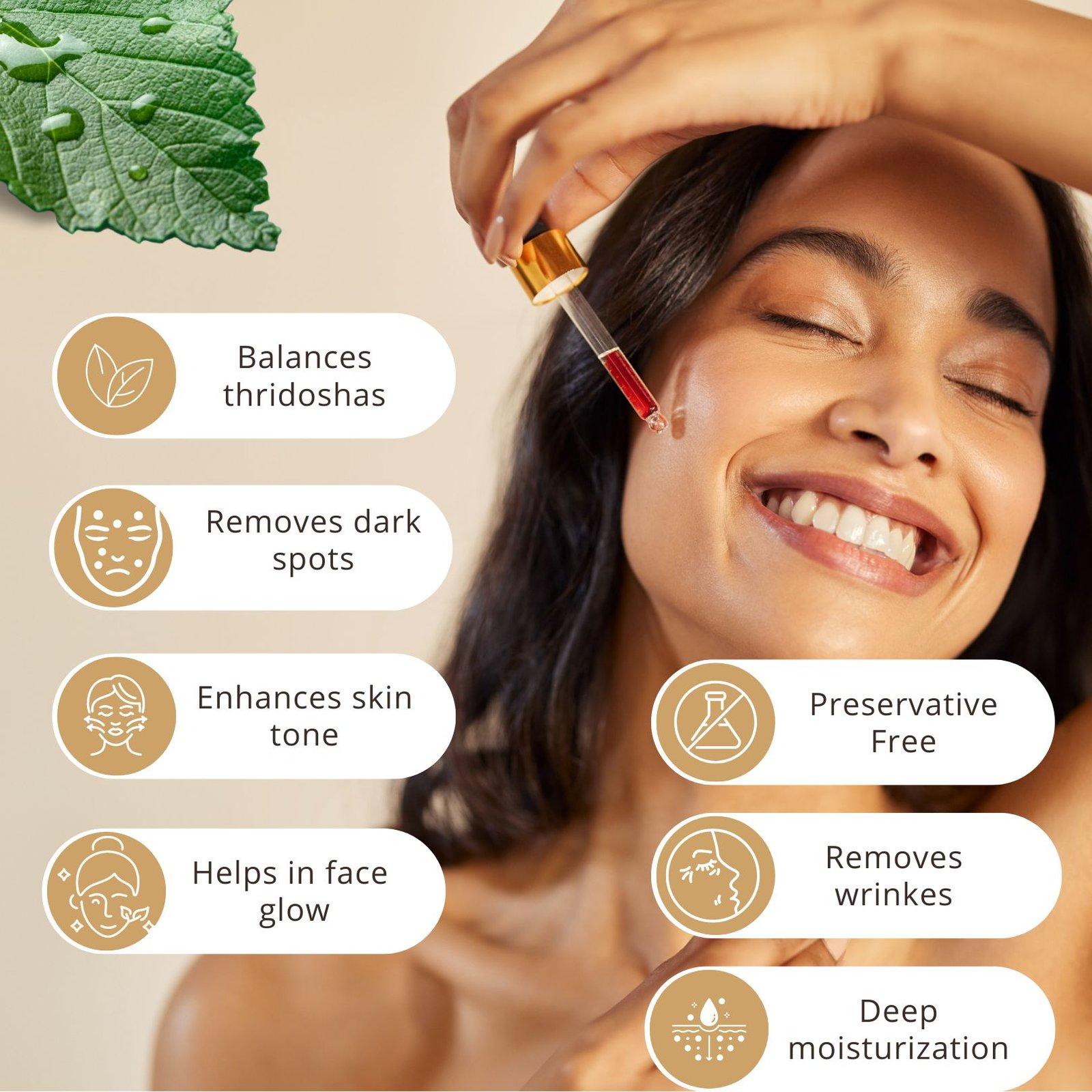 Tatsat Kumkumadi Exquisite Face glow Serum 4