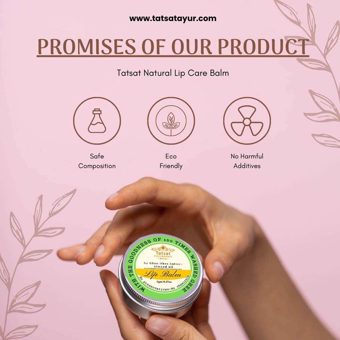 Exquisite Creamy Lip nourishing balm with Shata dhauta ghrita 4