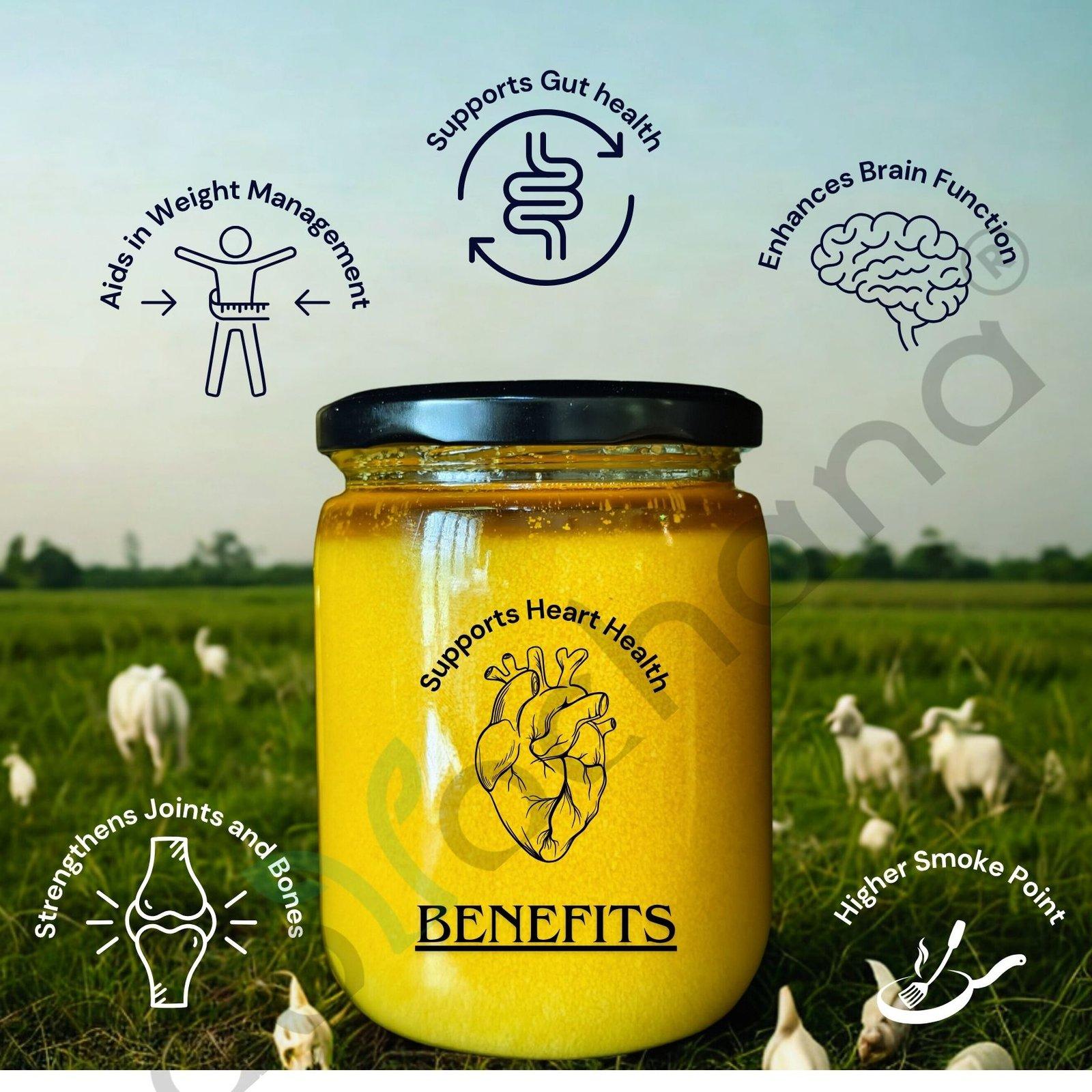 Full Moon A2 Forest grazing Amruth Mahal BILONA Cow Ghee - 1000 ML 4
