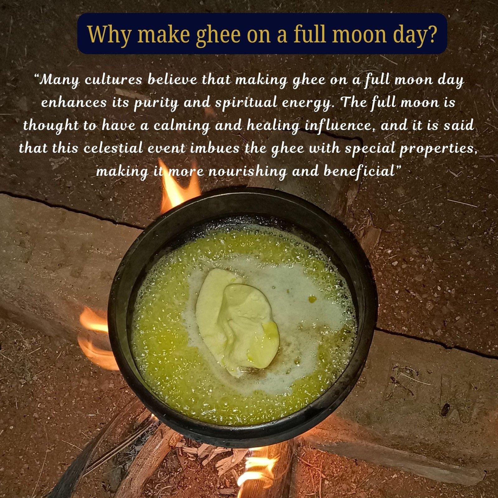 Full Moon A2 Forest grazing Amruth Mahal BILONA Cow Ghee - 1000 ML 3