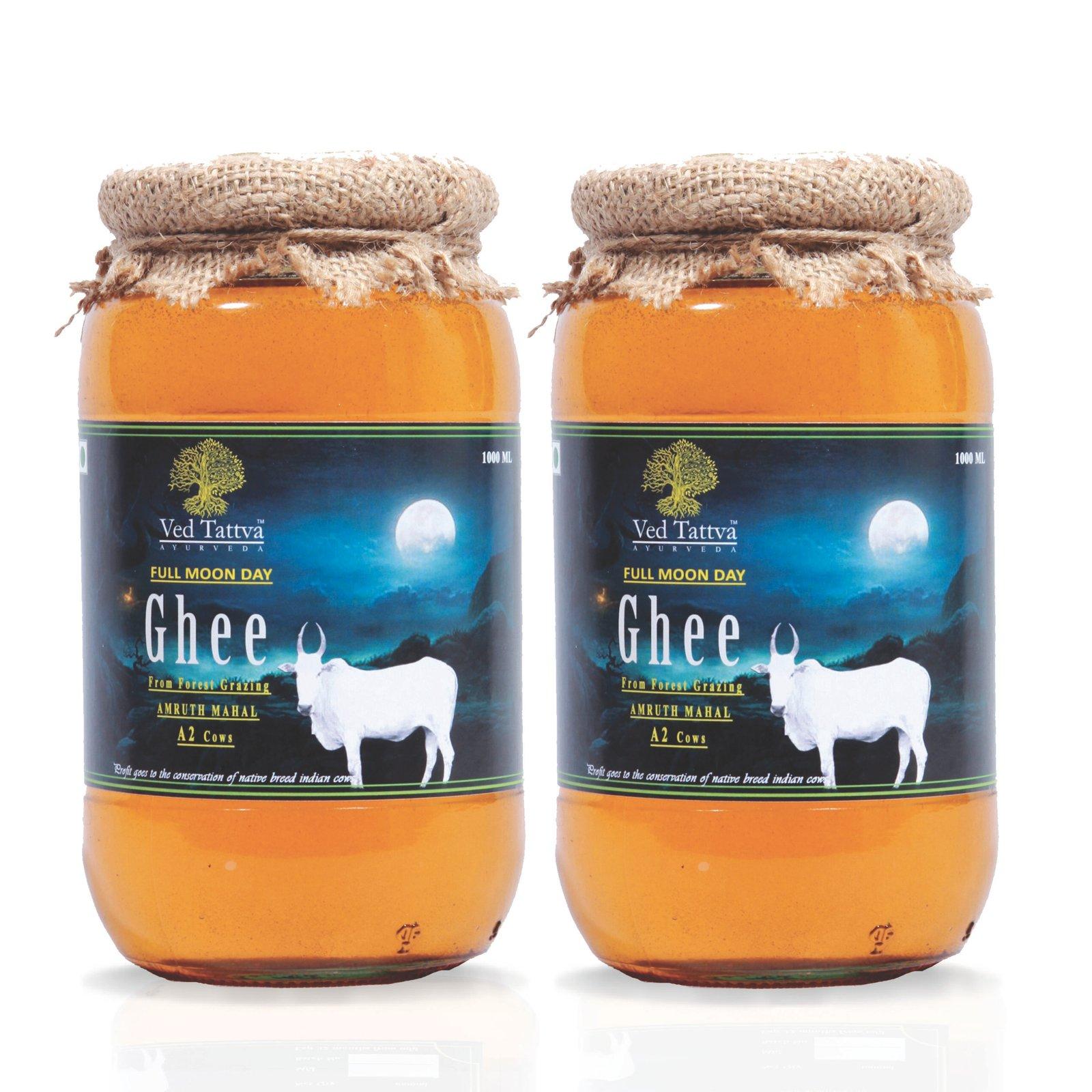 Full Moon A2 Forest grazing Amruth Mahal BILONA Cow Ghee - 1000 ML 13