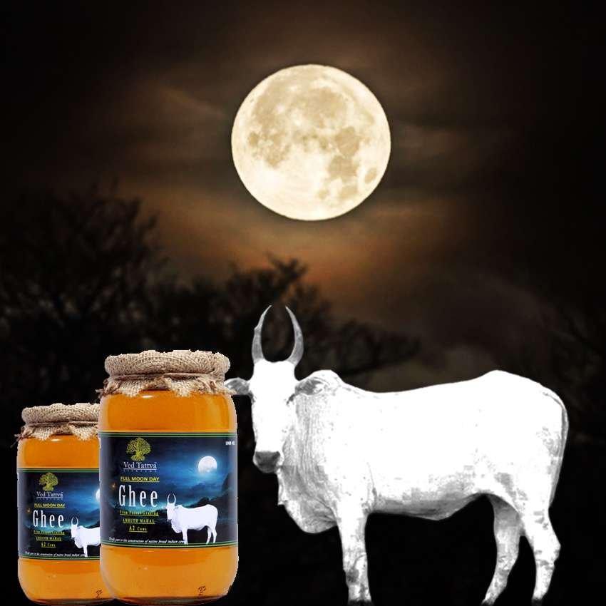 Full Moon A2 Forest grazing Amruth Mahal BILONA Cow Ghee - 1000 ML 2