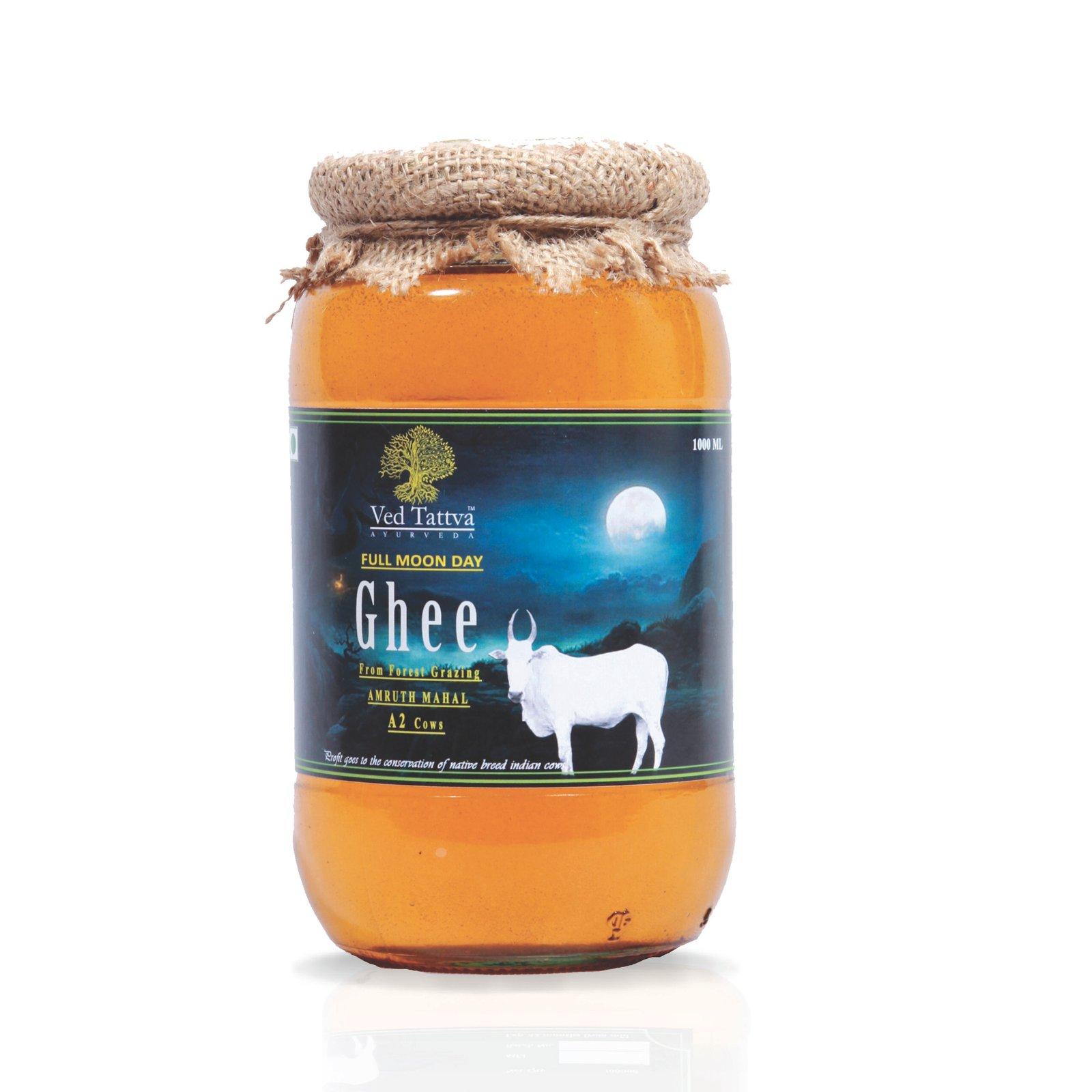 Full Moon A2 Forest grazing Amruth Mahal BILONA Cow Ghee - 1000 ML 12